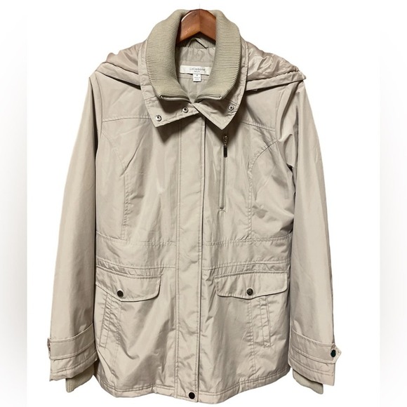 Liz Claiborne Cream Colored Winter Coat Size Medium - Picture 1 of 6